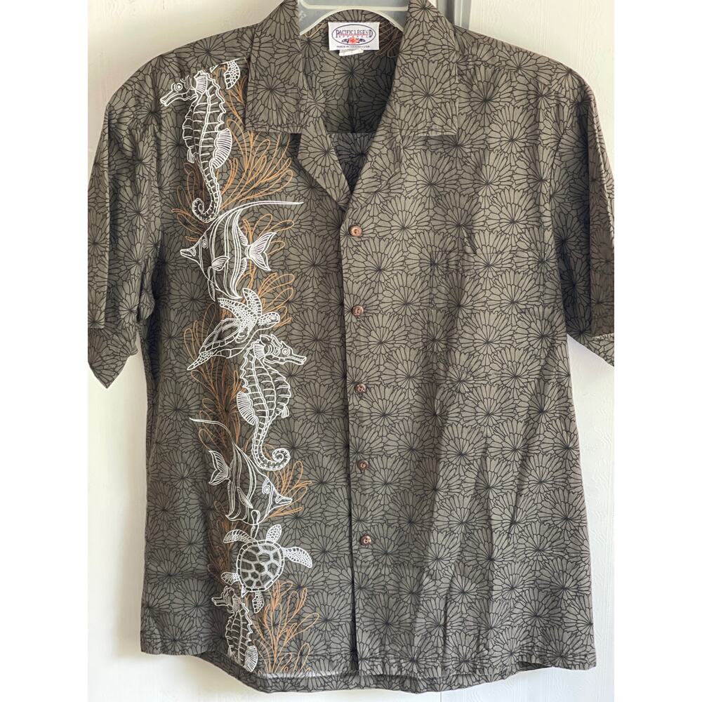 Pacific Legends made in Hawaii with Gold and White seahorses and Turtle